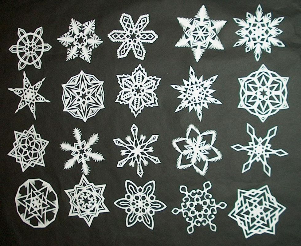 Paper Plate Snowflakes