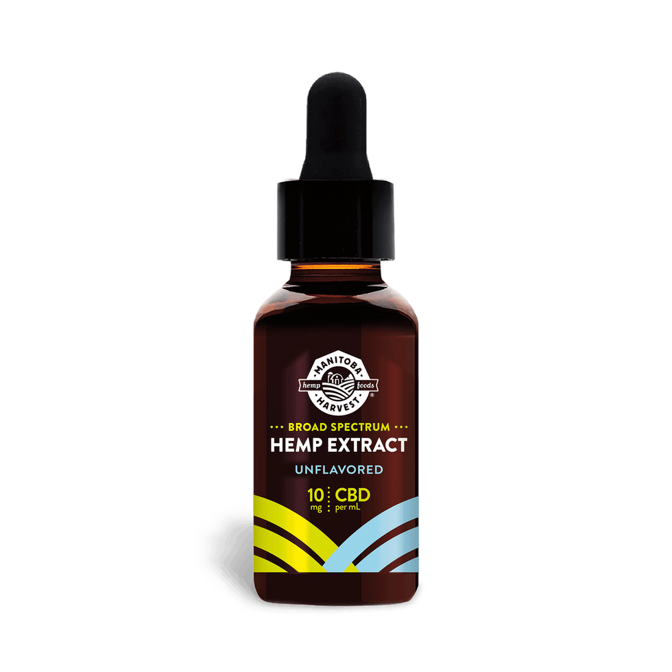 Manitoba Harvest broad spectrum cbd bottle