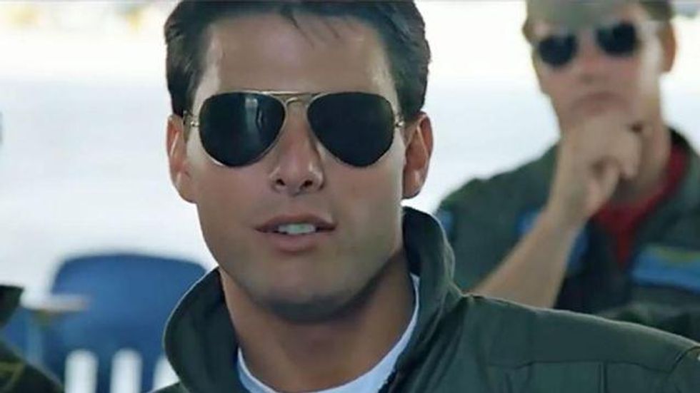 Young Tom Cruise in Ray-Bans