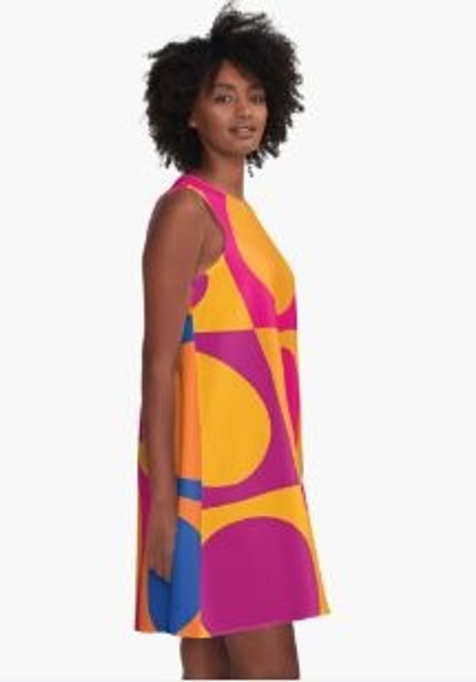 60's inspired short tank dress