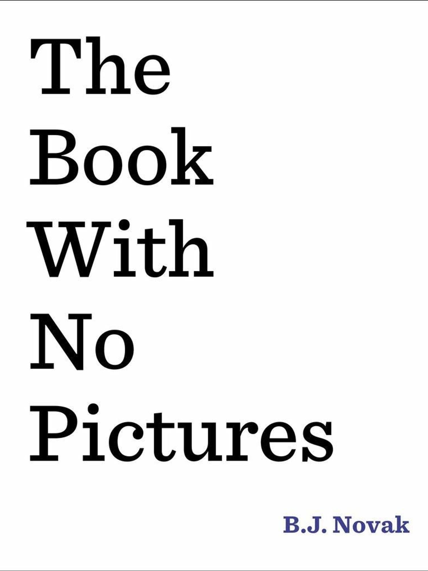 the book with no pictures