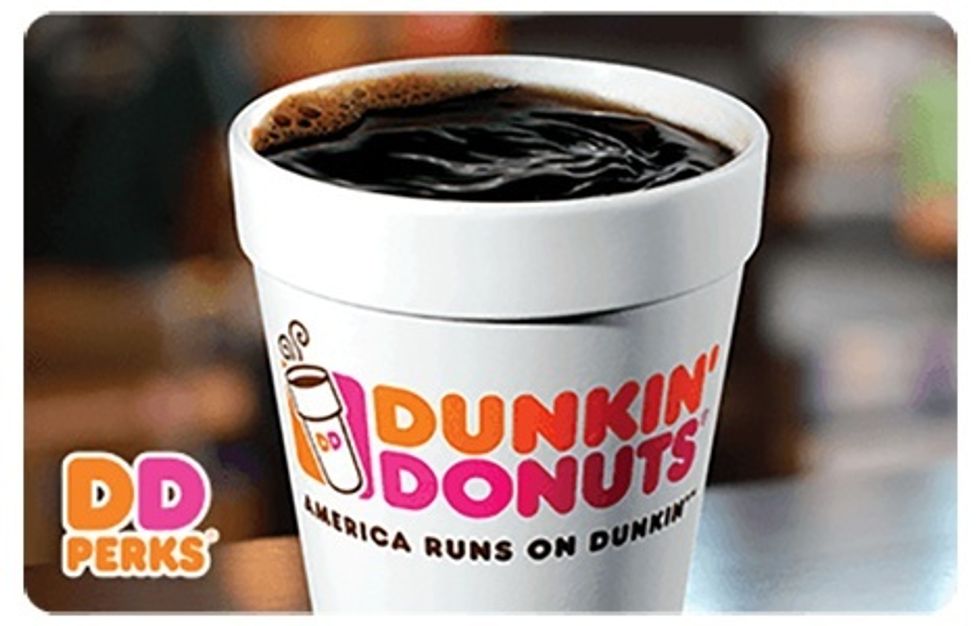 dunkin donuts gift card