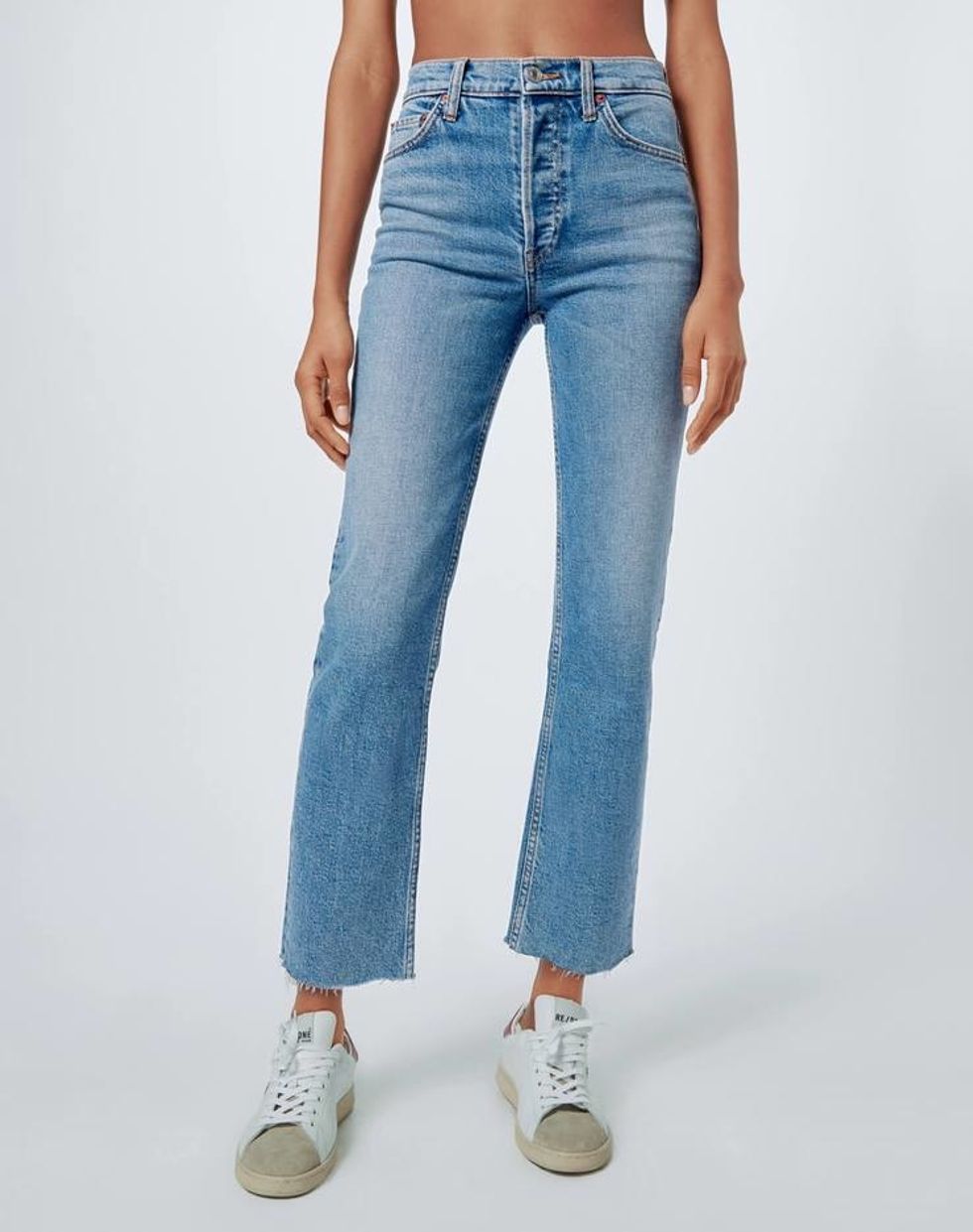 RE/DONE High Rise Stove Pipe Jeans